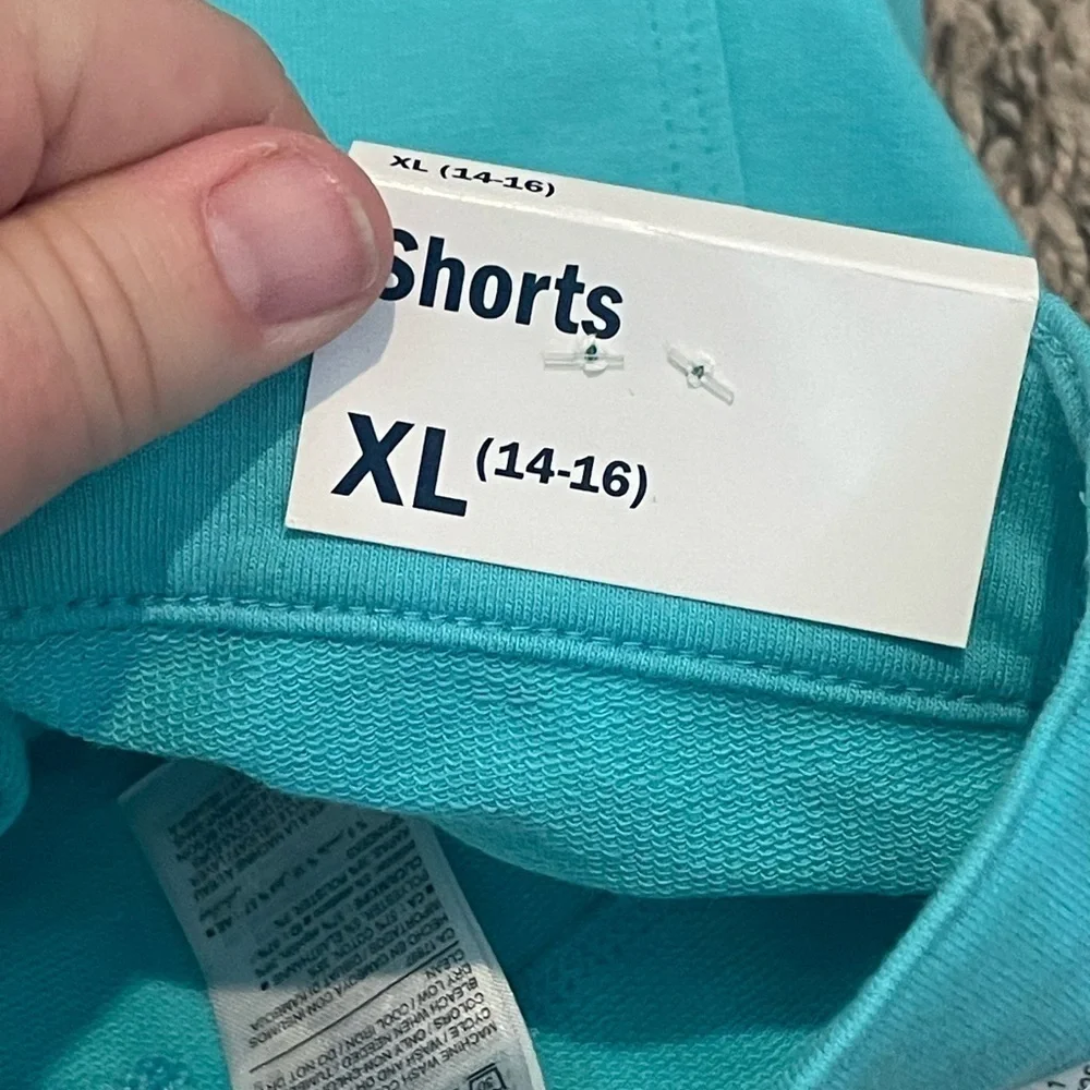 Old navy nwt teal cotton stretch shorts